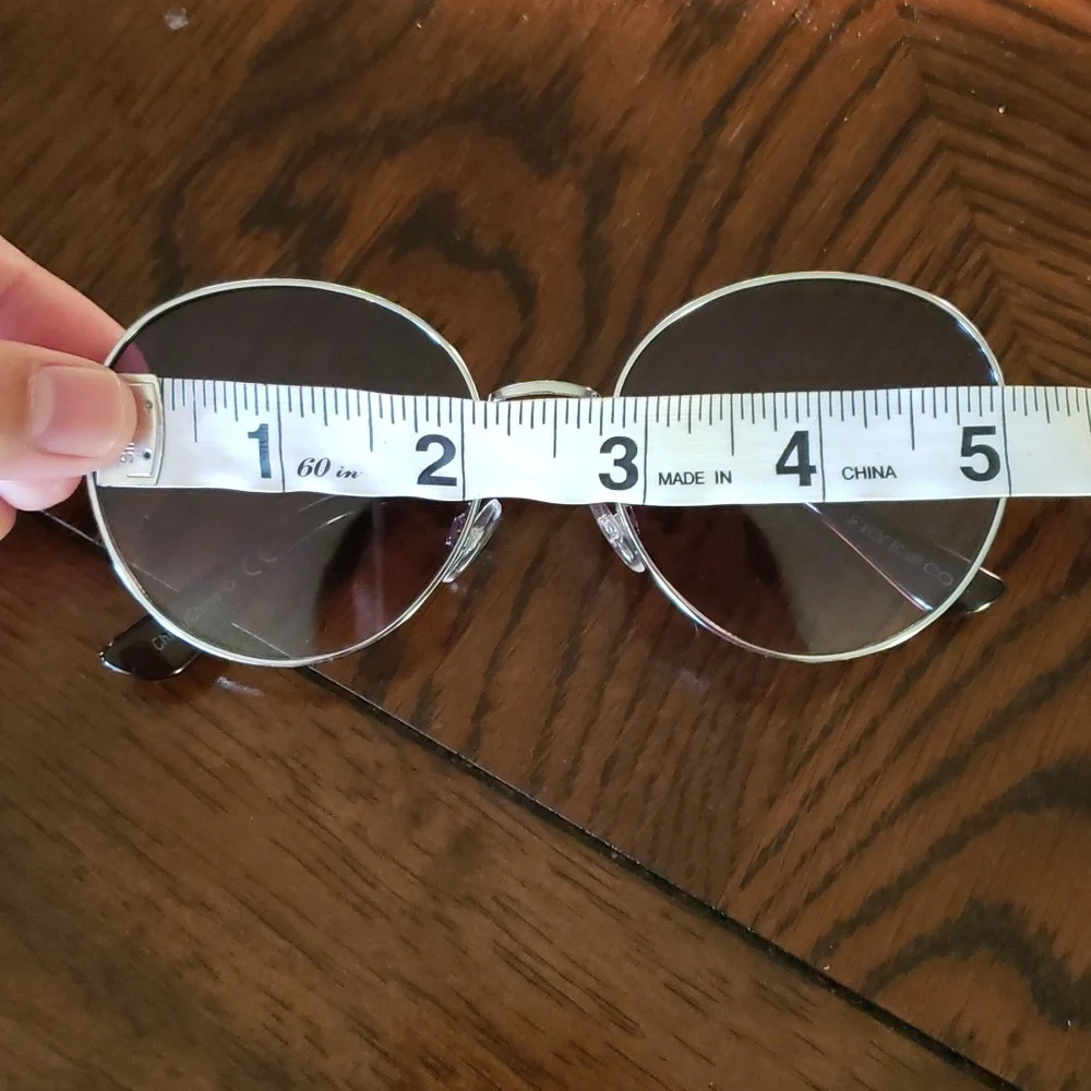 Frye & Co Unisex Purple Shade Round Sunglasses Old Money Classic Outdoor